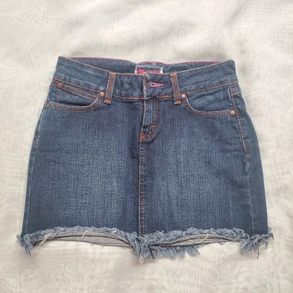 Wrangler Jeans Premium Patch Denim Mini Skirt - Picture 2 of 4